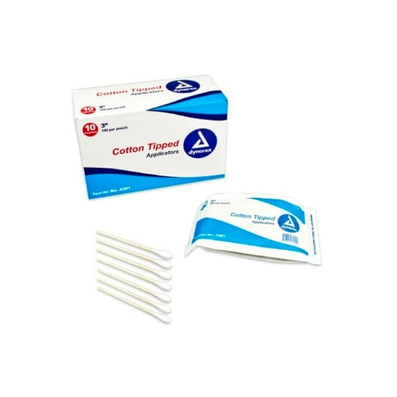 Dynarex Cotton Tip Swabstick 4301 Box of 1000