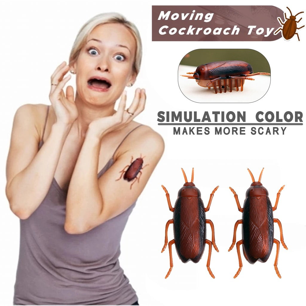 20* Realistic Simulation Rubber Toys Fake Cockroach Roach scary Bug Halloween