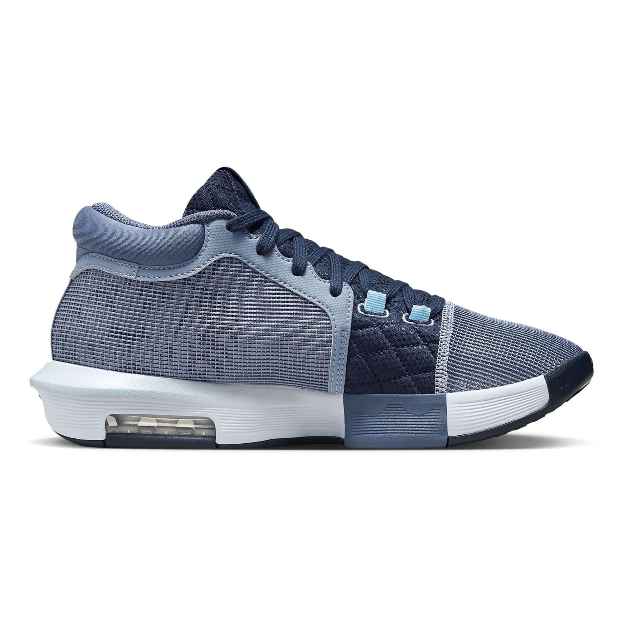 Nike Mens' Lebron Witness VIII Basketball Shoes Ashen Slate/Diffused Blue/University Blue/White, US Footwear Size System, Adult, Men, Numeric, Medium, 10.5