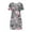 Gray, variant on Xuniizn Summer Dresses for Women Floral Print V Neck Ruffle Sleeve Beach Flowy Sundress Holiday Casual Breathcble Slim A-Line Boho Midi Dress, S-2XL