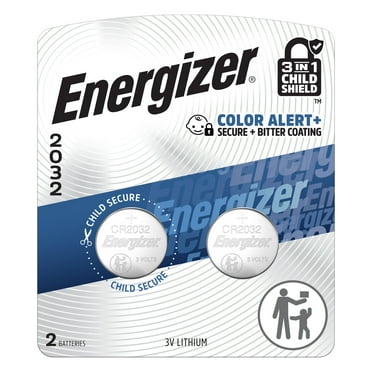 Energizer 2032 Batteries (2 Pack), 3V Lithium Coin Batteries