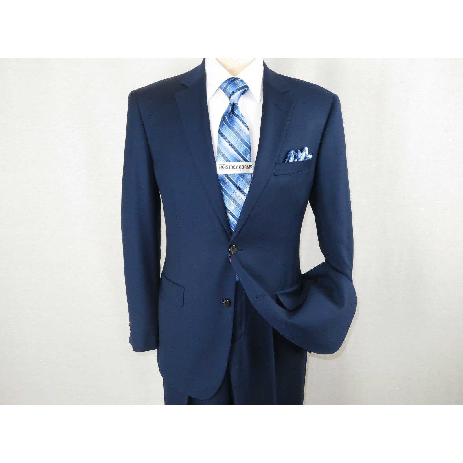 Renoir Men Renoir Suit Super 140s Soft Wool 2Button Side Vent Classic