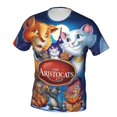 thumbnail image 3 of The Aristocats Shirt 3d Printed T Shirt Crewneck Short Sleeve Top Tees For Mens, 3 of 8