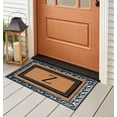 thumbnail image 2 of A1HC Natural Coir Monogrammed Front Door Mat, Non-Slip Heavy Duty Durable Doormat for Indoor Outdoor Entrance - 24" X 36", 2 of 7