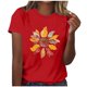 thumbnail image 1 of Tops Cortos para las Mujeres Blusas Impresas Manga Corta Cuello Redondo, Tops de Blusa para las Mujeres Primavera Verano Casual, 1 of 4