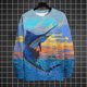 thumbnail image 3 of Suéter de cuello redondo de invierno para hombre, jersey con estampado 3D de océano, suéter de moda urbana, patrón de estilo cómic, camisetas deportivas informales cálidas, 3 of 5