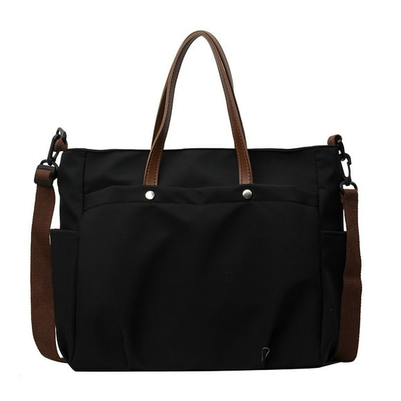 Canvas Tote Bag Large Tote Bags Satchel Work Tote Crossbody Tote Bag Tote Purse Designer Tote Bags for Women,black