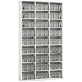 thumbnail image 1 of HOMCOM Armoire de Rangement Multimédia, Étagère à DVD à 9 Niveaux avec 21 Tablettes Ajustables, 1 of 10