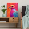 thumbnail image 5 of Colorful Pigeon Canvas Print Living Study Hallway Decor, 5 of 8
