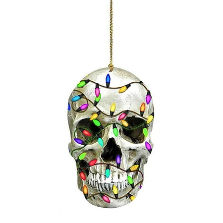 

Christmas car rearview mirror pendant horror skull pendant UK decoration