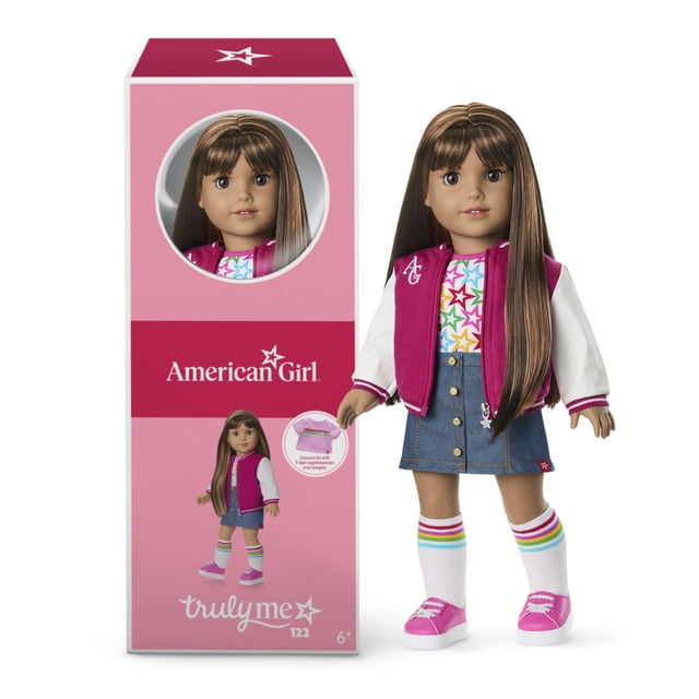 Muñeca American Girl Truly Me, 18 pulgadas, #122, ojos marrones, más de 6 años