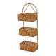 thumbnail image 3 of Cesta colgante tejida con asa, cesta organizadora decorativa de ratán para almacenamiento. Rectángulo de 3 capas, 3 of 9