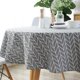 thumbnail image 3 of Mantel, Raya Redonda Línea de algodón Cubierta de Mesa Nordic Twill Floral Mantel Lavable Comedor Decorativo para vacaciones en casa Fiesta de Navidad Picnic (g. Afortunado Sencillez, 3 of 5