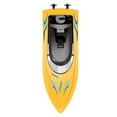 thumbnail image 3 of Barco de control remoto impermeable de 2,4 G, lancha rápida de alta velocidad, modelo de juguete para niños, amarillo, 3 of 11