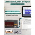 thumbnail image 4 of Reproductor de casetes SEMIER Small con grabadora de tarjetas USB C/SD, 4 of 9