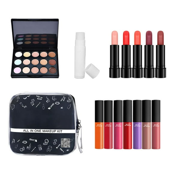Complete Makeup Set Lipstick Lip Gloss Concealer More Colorful Cosmetics for Look