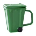 thumbnail image 1 of Taza de café taza diaria taza de té de agua taza matutina con tapa cubierta de agua en tazas para pastillas para el desayuno de jugo de fiesta café Verde, 1 of 8