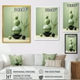 thumbnail image 4 of Designart "Spiritual Zen Stone in Green II" Spiritual Canvas Wall Art - Global Green Spiritual Stone Entryway Wall Art, 4 of 6