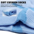 thumbnail image 4 of LWFBDTK Women’s Crew Athletic Socks, 4 Pairs – Moisture-Wicking Cushioned Sport Socks, Size 9.5-14.5, Blue, 4 of 6