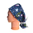 thumbnail image 1 of Gorro de pelo largo, gorro quirúrgico, gorro de trabajo estampado de algodón, pañuelo para la cabeza, pañuelos de mujer, gorro sanitario de médico, 1 of 4