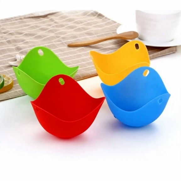 4Pcs Kitchen Silicone Molds Cook Tools Pancake Cookware Steam Eggs Plate Tray