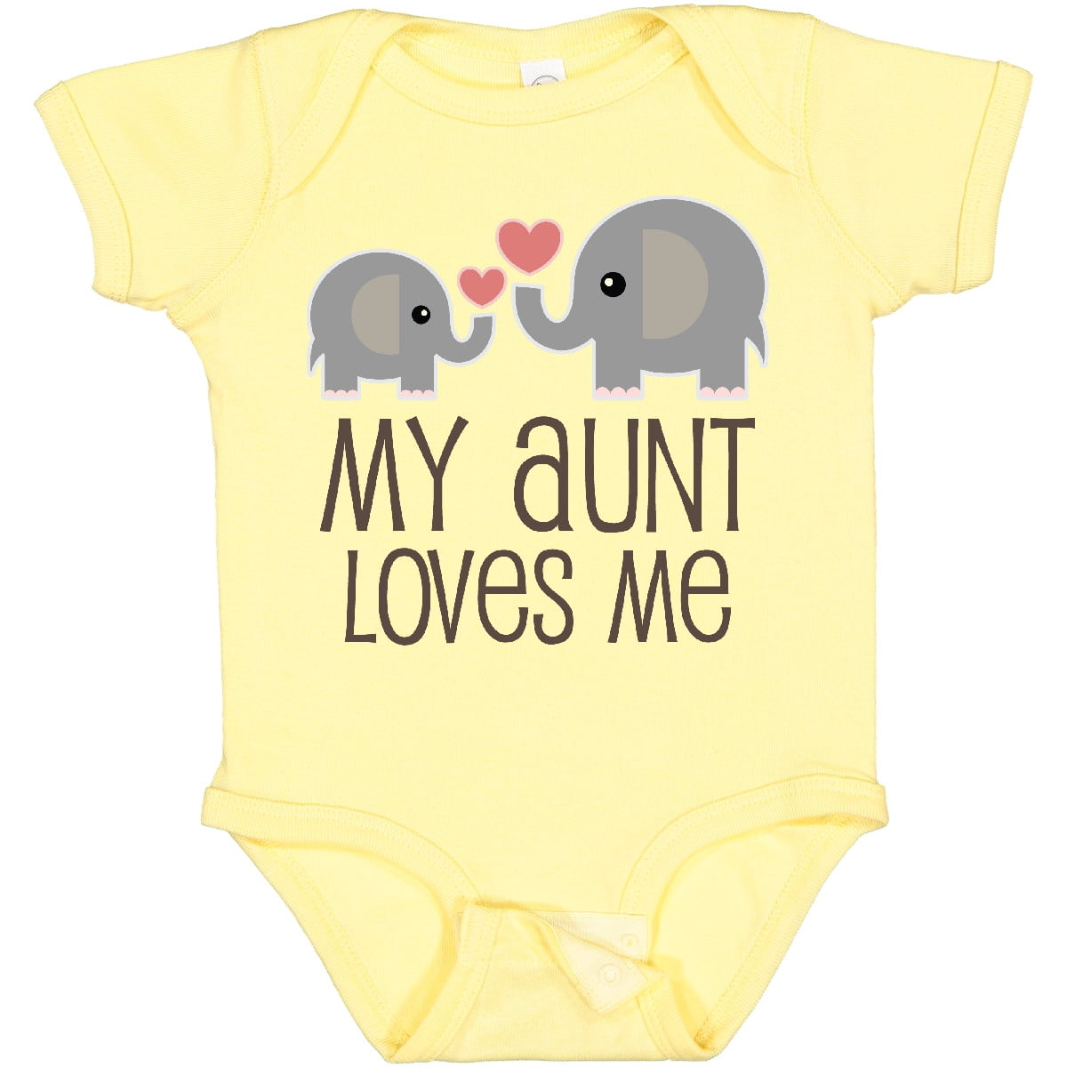 Inktastic My Aunt Loves Me Boys or Girls Baby Bodysuit