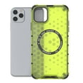 thumbnail image 2 of 2-in-1 Magnetic Phone Case for iPhone 12 Pro / 12 6.1", [Anti-fall] [Compatible with MagSafe] Shockproof Translucent Honeycomb Pattern Back Ultra Slim Protective Case for iPhone 12 Pro / 12 6.1",Green, 2 of 11