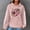 Style1-Pink game day shirts women, variant on Mceream Womens Game Day Sweatshirt Football Long Sleeve Shirt Knit Print Crew Neck Rugby Pullovers Casual Game Day Fan Pullover Top Black S