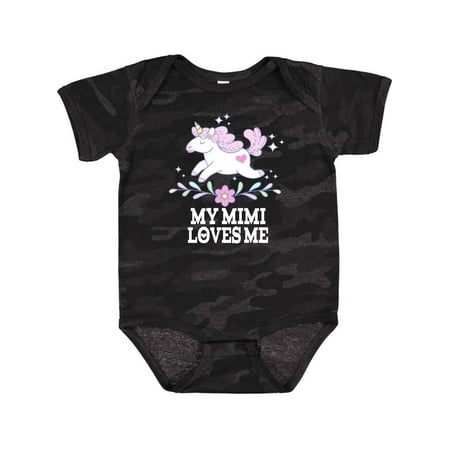 

Inktastic My Mimi Loves Me Unicorn Gift Baby Girl Bodysuit