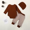thumbnail image 7 of Okbabeha My First Halloween Baby Boy Girl Outfits Newborn Infant Cutest Pumpkin Romper Oneise Pants Hat Halloween Clothes Set, 7 of 7