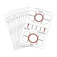 thumbnail image 2 of jinwen 10 x Golf Driver Impact Tape Labels Golf Swing Straight Practice Learning Device, 2 of 9