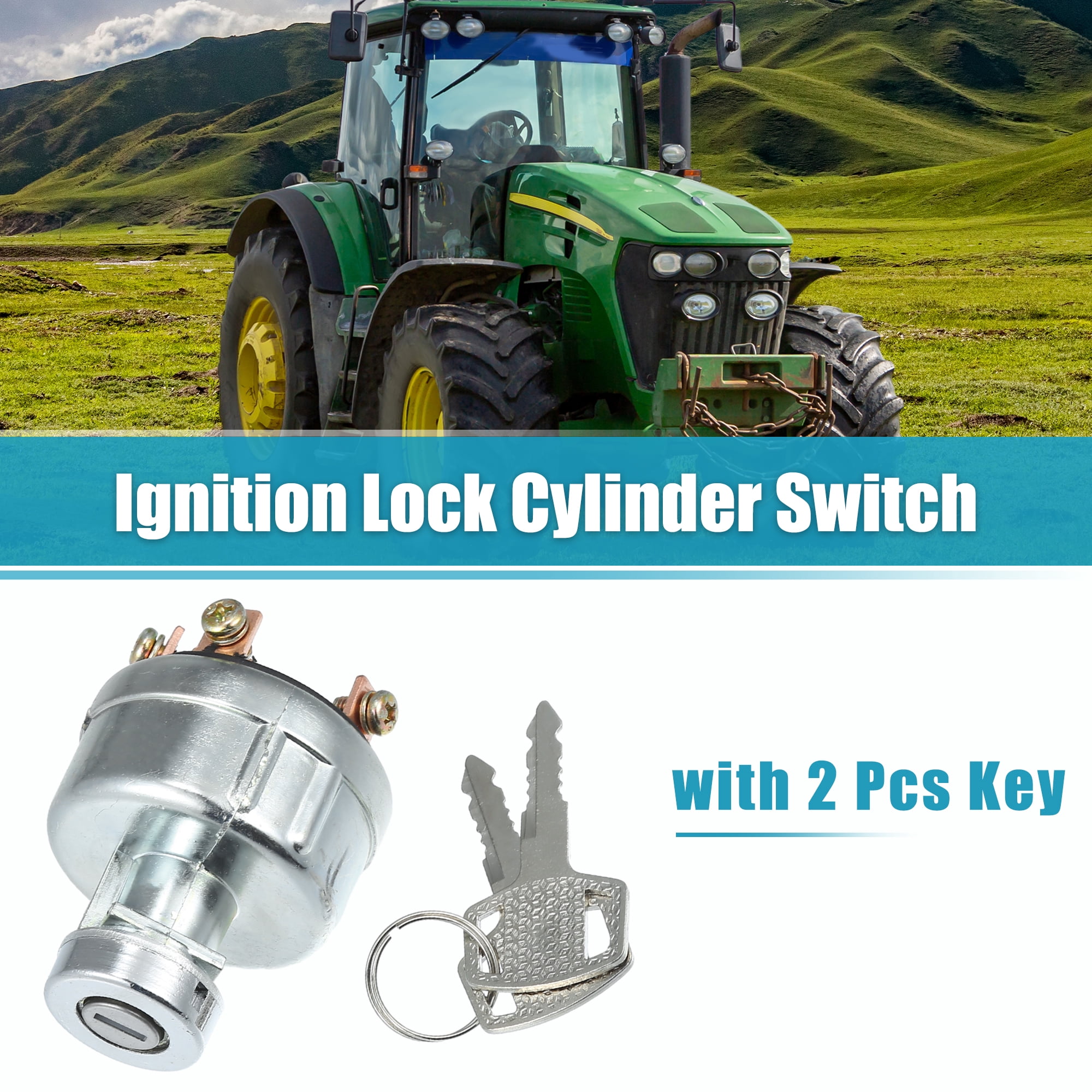 Unique Bargains Ignition Lock Cylinder with Keys for Mitsubishi D1300 D1500 D1650