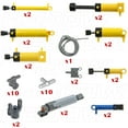 thumbnail image 2 of Habow 19Pcs Pneumatic-Technic-Parts Kit Compatible with Lego-Pneumatic Cylinders-Air-Pump Pressure Rod Switch Piston Hose Technic Linear Actuator MOC-Replacement-Parts., 2 of 5