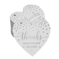 thumbnail image 1 of Inkdotpot Pack Of 100 Real Silver Foil Paper Tags Thanks From The New Wedding Favor Hang Tags, 1 of 6