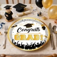 thumbnail image 6 of Tuvgenk Gold Graduation Party Tableware 24PC Large Paper Plates for Main Course Dinner and Celebration Feast Service, 6 of 6