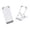 White, variant on Eolstice Desktop Phone Stand, Foldable Card Style Adjustable Lifting Bracket, Portable Cell Phone Holder for Office, Home, Travel, Desk, Tablet and Bed,White
