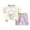 Light Purple, variant on Baby Boy Outfit Kids Boys Sports Shorts Sets Spring Summer Cotton Cartoon Printed Short-sleeved Training 0 6 12 18 24 Months 2T 3T T-shirt with Elastic Waist T-Shirt & Set 2PCS