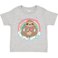thumbnail image 3 of Inktastic Sloth Yoga Rainbow Girls Toddler T-Shirt, 3 of 5