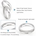 thumbnail image 4 of 14Pcs 7 Size Plain Finger Rings 4mm Knuckle Rings Wedding Band Stackable Rings Women's Thin Plain Band Rings Stainless Steel Ring Comfort Fit Size 2-12, 4 of 7