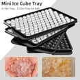 thumbnail image 7 of Mini Round Ice Cube Trays with Lid, Small Pebble Ice Molds for Freezer, 4-Pack Chilling Drinks Coffee Juice, Compact Ice Cubes 0.55in Black, 7 of 7