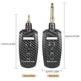 thumbnail image 2 of Conjunto de transmisor y receptor de guitarra inalámbrico UHF portátil, sistema inalámbrico de Audio con rango de transmisión de 50M incorporado, 2 of 8
