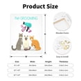 thumbnail image 2 of Sikiie Pet Care Grooming Print Canvas Decorative Hanging Painting, Anti-shrinkage Hanging Frame, Suitable for Home, Office Wall Decorations, 2 of 6