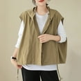 thumbnail image 2 of Timegard Womens Tank Tops Oversized Lightweight Button down Sleeveless Loose Outdoor Hoodie Jackets Tops, 2 of 7