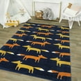 thumbnail image 2 of Modern Fox Kids Area Rug, 2 of 10