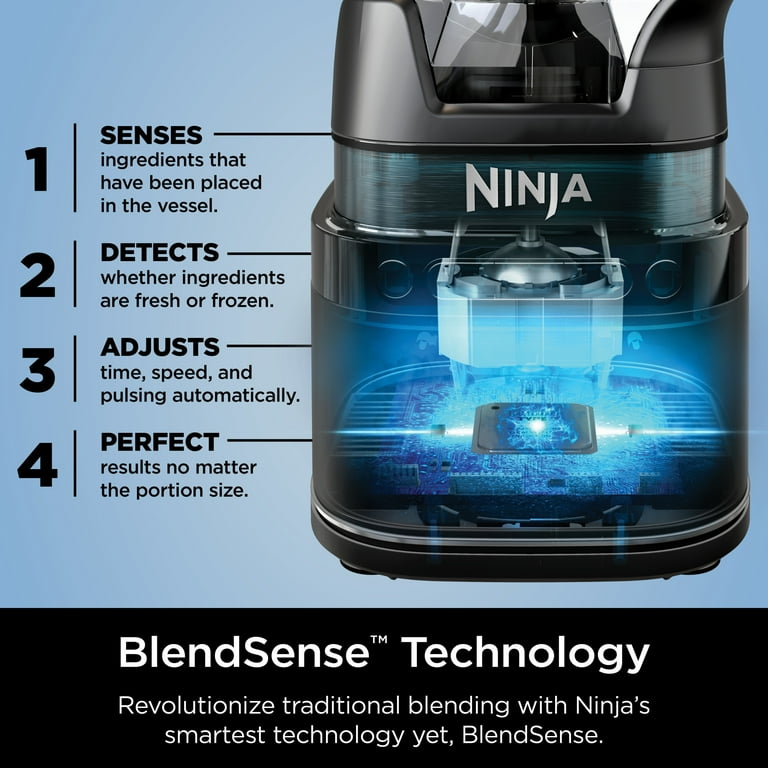 Ninja Smart Touch System Power Blender Pro, Processor for Shakes