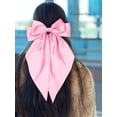 thumbnail image 5 of Hair Bows for Women Girls,  Large  Bow Aesthetic Hair, Silky Satin Long Tail Bowknot Hair Ribbons Big Bow Clip Accessories Trendy Stuff (), 5 of 7