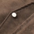 thumbnail image 5 of Homenesgenics Jackets for Men Big and Tall Long-Sleeve Relaxed-Fit Leather Plus Size Casual Hooded Outerwear Brown XXXXL, 5 of 8