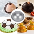 thumbnail image 4 of Yirtree 2 Pcs Mini Aluminum Hemisphere Ball Cake Pans Half Sphere Bath Bomb Baking Mold Pastry Mould, 4 of 7