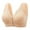 Khaki, variant on Women Bra Sexy Lace Front Closure Underwear Comfortable Wide Shoulder Strap Brassiere for Daily Wear