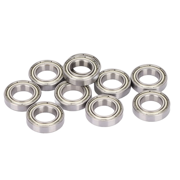 Rodamiento de bolas de ranuras profundas 10 piezas Rodamiento de bolas de ranuras profundas Rodamientos industriales resistentes al desgaste de alta velocidad y baja vibración con doble blindaje